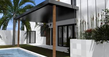 a vendre villa neuve de type 4 avec piscine en quartzite sur la possession ville.