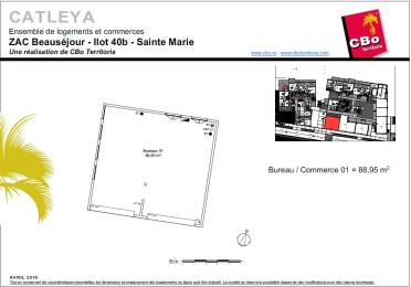 Location  Bureaux Sainte-Marie (97438) - REUNION