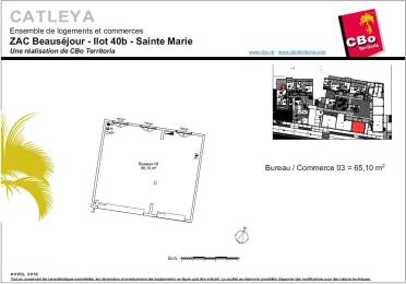 Location  Bureaux Sainte-Marie (97438) - REUNION