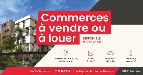 Location  Local Commercial Sainte-Marie (97438) - REUNION