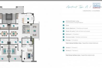 Achat Appartement GRAND BAIE - PEREYBERE - POINTE AUX CANNONIERS () - MAURICE