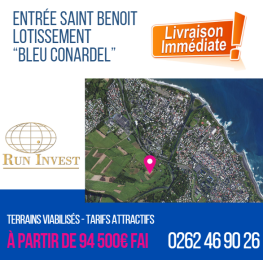 Achat Terrain Saint-Benoît (97470) - REUNION