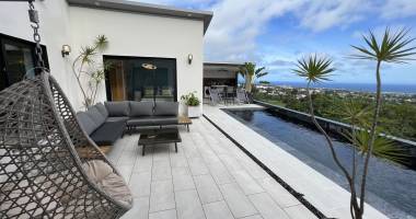 saint pierre 97410 - villa f6 moderne - beaux volumes - piscine - vue mer et montagnes