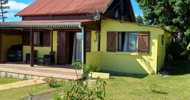 a vendre maison f5/6  sur 620 m2 de terrain, bras des chevrettes, st andré