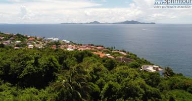 vieux-fort - terrain constructible - vue imprenable sur les saintes - lot 4