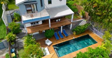 villa moderne et raffinée avec vue exceptionnelle sur l’océan indien