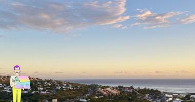 À vendre! rare à saint-gilles les bains duplex f4 avec vue sur l'océan indien- ref. 254670