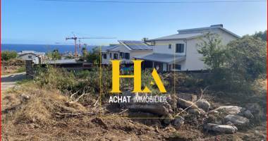 littoral ouest, trois bassins, terrain de 322m² avec pc villa f5