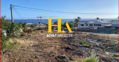 littoral ouest, terrain de 605m² avec vue mer