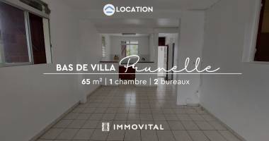 bas de villa t2 + 2 pièces supplémentaires à louer   le moule
